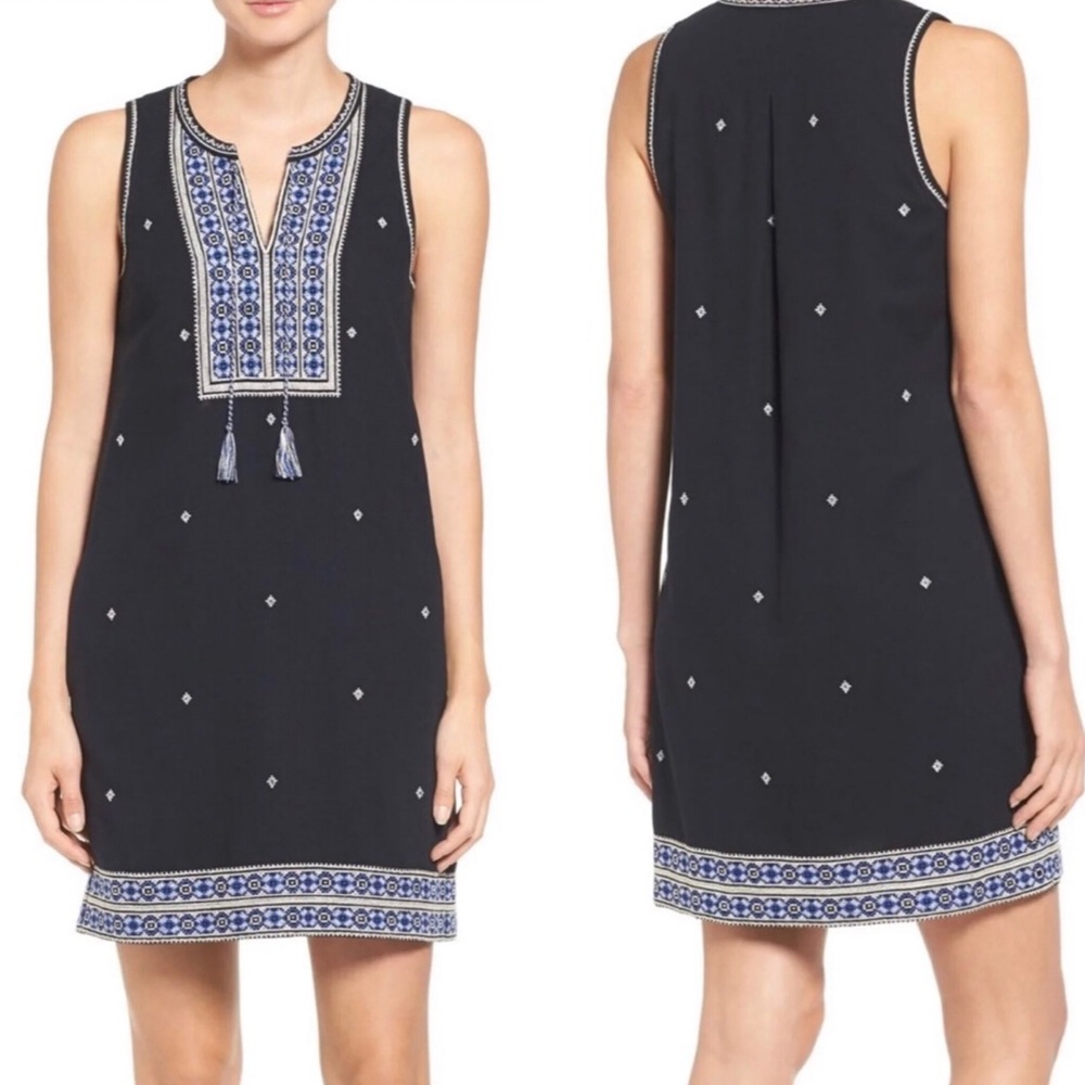 Madewell Embroidered Suncoast Shift Dress